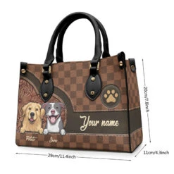 Unconditional Love In A Furry Bag - Dog & Cat Personalized Custom Leather Handbag - Gift For Pet Owners, Pet Lovers -Pawfect House Store THUMB 3 f4a64365 e6c1 4ced a602 6e04ff04dc6c
