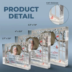 Custom Photo A Big Piece Of My Heart - Memorial Personalized Custom Rectangle Shaped Acrylic Plaque - Sympathy Gift For Family Members -Pawfect House Store THUMB 3 fdcdb643 e1e7 4d16 b8f4 3e543ed6b6f8