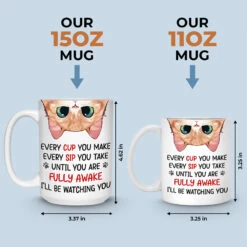 I'll Be Watching You - Cat Personalized Custom Mug - Gift For Pet Owners, Pet Lovers -Pawfect House Store THUMB 4 44255589 b670 4e79 aa88 c717c48b1eee