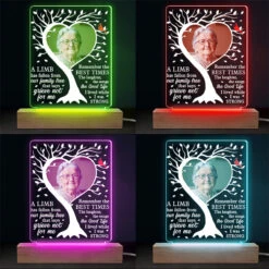 Custom Photo Remember The Best Times - Memorial Personalized Custom Shaped 3D LED Light - Sympathy Gift For Family Members -Pawfect House Store THUMB 4 4ea32373 bc5b 40a7 b761 c68e7bb45936