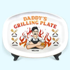 My Dad Is The Best Cook - Family Personalized Custom Platter - Father's Day, Birthday Gift For Dad -Pawfect House Store THUMB 4 50885b67 4d9b 4f30 b0af 6bd0b37bbb85
