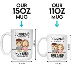 Congrats On Being My Boyfriend - Couple Personalized Custom Mug - Gift For Husband Wife, Anniversary -Pawfect House Store THUMB 4 7f766c4c 7b28 4087 9443 49f30e156ebd