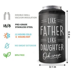 This Guy Is One Awesome Dad - Family Personalized Custom 4 In 1 Can Cooler Tumbler - Birthday Gift For Dad -Pawfect House Store THUMB 4 92143ec5 71a6 4f49 80be 93270905cb1e