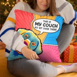 This Is Our Couch Go Sit Over There - Dog & Cat Personalized Custom Pillow - Gift For Pet Owners, Pet Lovers -Pawfect House Store THUMB 4 b4016b04 2986 4f54 b150 b1074d023d65