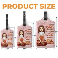 It's On My Travel Bucket List - Travel Personalized Custom Luggage Tag - Holiday Vacation Gift, Gift For Adventure Travel Lovers -Pawfect House Store THUMB 4 b5e2891d bc8d 455d a763 8c1842e0089d