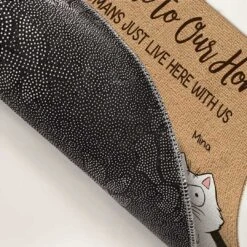 Enter With A Happy Heart - Cat Personalized Custom Decorative Mat - Gift For Pet Owners, Pet Lovers -Pawfect House Store THUMB 4 dc509fb6 b717 43a5 bd06 1ff3e155beb0