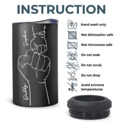 This Guy Is One Awesome Dad - Family Personalized Custom 4 In 1 Can Cooler Tumbler - Birthday Gift For Dad -Pawfect House Store THUMB 5 8a01e173 b1b8 4ca5 bd99 41b26ad6b24e