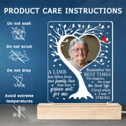 Custom Photo Remember The Best Times - Memorial Personalized Custom Shaped 3D LED Light - Sympathy Gift For Family Members -Pawfect House Store THUMB 5 e37abf98 1608 4c05 af3a b918115f4bbd