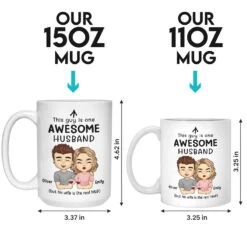 This Guy Is One Awesome Husband - Couple Personalized Custom Mug - Gift For Husband Wife, Anniversary -Pawfect House Store THUMB 6 04ee14d0 e45d 4884 b368 427160c1e5a8