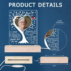 Custom Photo Remember The Best Times - Memorial Personalized Custom Shaped 3D LED Light - Sympathy Gift For Family Members -Pawfect House Store THUMB 6 feff5ded bb74 4cac b6ce f3b6dd2c5544