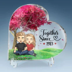 Together Since - Couple Personalized Custom Heart Shaped Acrylic Plaque - Gift For Husband Wife, Anniversary -Pawfect House Store THUMB 7 fac4349b 278c 49fb bcf5 aa48032f2967