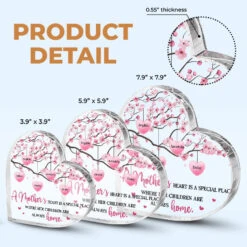 Mother's Love Is The Heart Of A Family - Family Personalized Custom Heart Shaped Acrylic Plaque - Gift For Mom, Grandma -Pawfect House Store THUMB.3 0f38cf05 2eaa 439a 85d8 6496dae20f25