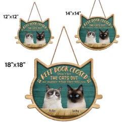 Custom Photo Don't Forget To Close The Door - Cat Personalized Custom Shaped Home Decor Wood Sign - House Warming Gift For Pet Owners, Pet Lovers -Pawfect House Store THUMB.4 1413a0f2 57a2 4114 848a 60772a3d6312