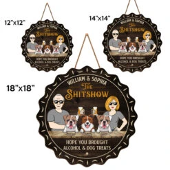 Hope You Brought Alcohol & Dog Treats - Dog Personalized Custom Shaped Home Decor Wood Sign - House Warming Gift For Pet Owners, Pet Lovers -Pawfect House Store THUMB.4 2426322b 042d 4d1f 8b1d b04ddd593c9c