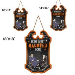 They’re Kooky Mysterious And Spooky - Couple Personalized Custom Shaped Home Decor Wood Sign - Halloween Gift For Husband Wife -Pawfect House Store THUMB.4 8cb5d0c3 9949 48b9 9171 57a4d62a6743