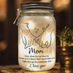 It's A Reminder That I Love You - Family Personalized Custom Mason Jar Light - Gift For Mom, Grandma
