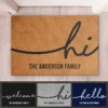 Welcome To Our Family - Family Personalized Custom Decorative Mat - Gift For Family Members
