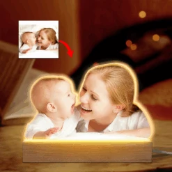 Custom Photo You're Growing Up So Fast - Family Personalized Custom Shaped 3D LED Light - Upload Photo Gift For Kids