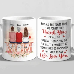 For All The Special Things You Do - Family Personalized Custom Mug - Gift For Mom, Grandma