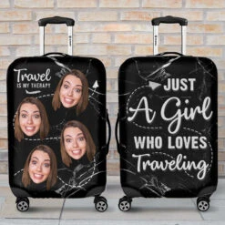 Go With All Your Heart - Travel Personalized Custom Luggage Cover - Gift For Travel Lovers