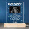 Custom Photo I Can't Wait To Meet You - Family Personalized Custom Rectangle Shaped 3D LED Light - Mother's Day, Baby Shower Gift, Gift For First Mom