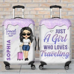 The Summer Is Calling & I Must Go - Travel Personalized Custom Luggage Cover - Gift For Travel Lovers