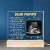 Custom Photo Very Soon, You'll Meet Me - Family Personalized Custom Rectangle Shaped 3D LED Light - Mother's Day, Baby Shower Gift, Gift For First Mom
