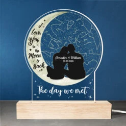 Love You To The Moon And Back - Couple Personalized Custom Shaped 3D LED Light - Gift For Husband Wife, Anniversary -Pawfect House Store THUMB2 9c2d7c88 d10f 4044 8d35 bd0de27051cf