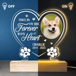 Custom Photo Your Wings Were Ready But Our Hearts Were Not - Memorial Personalized Custom Heart Shaped 3D LED Light - Sympathy Gift, Gift For Pet Owners, Pet Lovers -Pawfect House Store THUMB3 1c48489c 717f 4b6e 8a35 a455cf2669d5