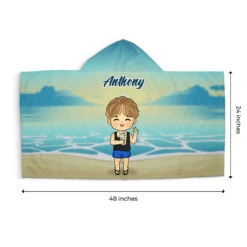 Let's Seas The Day - Family Personalized Custom Kid Hooded Beach Towel - Gift For Kids, Family Members -Pawfect House Store THUMB3 1f8e1eb6 ff4c 4ecb 9a9b b4f4a81171d1
