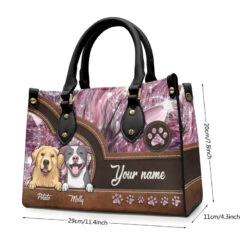 Take Me Everywhere You Go - Dog & Cat Personalized Custom Leather Handbag - Gift For Pet Owners, Pet Lovers -Pawfect House Store THUMB3 35ff04cc 18a2 48fa a220 96893e726960
