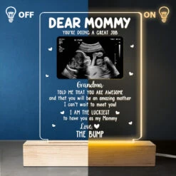 Custom Photo I Can't Wait To Meet You - Family Personalized Custom Rectangle Shaped 3D LED Light - Mother's Day, Baby Shower Gift, Gift For First Mom -Pawfect House Store THUMB3 5ae58780 02c1 499b b1d5 0b7d4d24ab2b