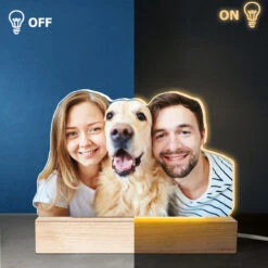 Custom Photo We're A Big Happy Family - Couple Personalized Custom Shaped 3D LED Light - Upload Photo Gift For Husband Wife, Pet Owners, Pet Lovers -Pawfect House Store THUMB3 632989f6 ae0d 4619 b31f d84a9ed38935
