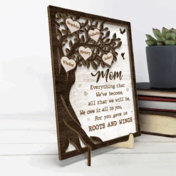 We Need To Say We Love You - Family Personalized Custom 2-Layered Wooden Plaque With Stand - House Warming Gift For Mom, Grandma -Pawfect House Store THUMB3 8c9b1a92 3b0b 4db7 9206 5e6bdfe20e2f