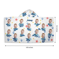 Custom Photo We All Need Vitamin Sea - Family Personalized Custom Kid Hooded Beach Towel - Gift For Kids, Family Members -Pawfect House Store THUMB3 a13c32c6 0b74 43db 82cc 2515a503a159