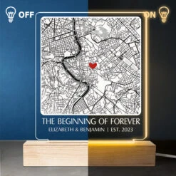 The Beginning Of Forever - Couple Personalized Custom Shaped 3D LED Light - Gift For Husband Wife, Anniversary -Pawfect House Store THUMB3 c3917fba f7fe 4dca a1b8 81cf2d95d22f