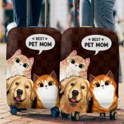 Life Is Better With Pets - Travel Personalized Custom Luggage Cover - Gift For Pet Owners, Pet Lovers -Pawfect House Store THUMB3 d3f7846d 2cd1 4ad8 ae0c 1c1398e28f48