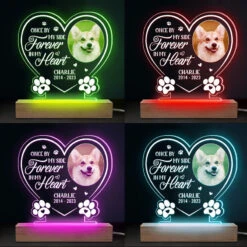 Custom Photo Your Wings Were Ready But Our Hearts Were Not - Memorial Personalized Custom Heart Shaped 3D LED Light - Sympathy Gift, Gift For Pet Owners, Pet Lovers -Pawfect House Store THUMB4 021e3e08 8e80 425f 8f3f 6a1ef17ad14c