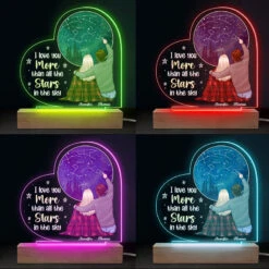 If Kisses Were Stars, I Would Give You The Sky - Couple Personalized Custom Heart Shaped 3D LED Light - Gift For Husband Wife, Anniversary -Pawfect House Store THUMB4 0a48c539 0eff 4bc0 b2ea 91aba105b5f6
