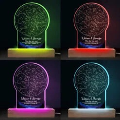 The Day We Met - Couple Personalized Custom Shaped 3D LED Light - Gift For Husband Wife, Anniversary -Pawfect House Store THUMB4 0ba9f115 f204 44bf b3a5 bba4465021d2