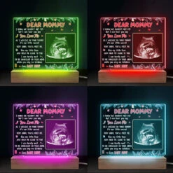 Custom Photo Kiss My Little Face - Family Personalized Custom Rectangle Shaped 3D LED Light - Christmas Gift For First Mom -Pawfect House Store THUMB4 0f192b5f 9699 4f84 9ba8 90f167655799