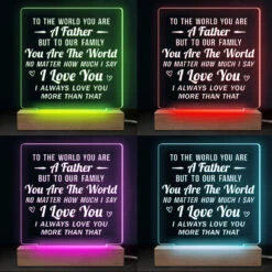 You Are The World To Our Family - Family 3D LED Light - Father's Day, Birthday Gift For Dad -Pawfect House Store THUMB4 2bcdd0ff ad1e 40da be96 d0798fe72e83
