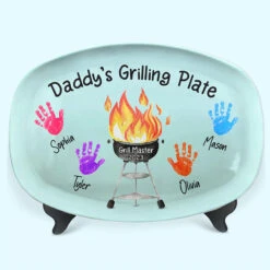 Best Dad's Grilling Plate - Family Personalized Custom Platter - Father's Day, Birthday Gift For Dad -Pawfect House Store THUMB4 6db09a49 6a44 4ac1 8cda 98c83f5884b0