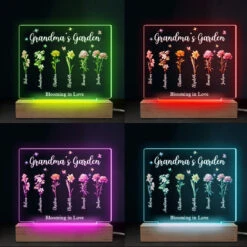 My Garden, My Love - Family Personalized Custom Rectangle Shaped 3D LED Light - Gift For Grandma -Pawfect House Store THUMB4 6f2ff313 0859 4a95 a297 7816f98a5b2f