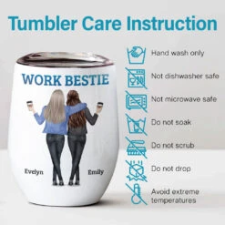 Thanks For Being My Friends - Coworker Personalized Custom Wine Tumbler - Gift For Coworkers, Work Friends, Colleagues -Pawfect House Store THUMB4 6fee241f 88ee 4eba 813e 425fd4cf2cc0