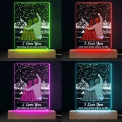 Love You More Than All The Stars In The Sky - Couple Personalized Custom Rectangle Shaped 3D LED Light - Gift For Husband Wife, Anniversary -Pawfect House Store THUMB4 74d7bc6e 62b2 410a b973 0e3589bf5977