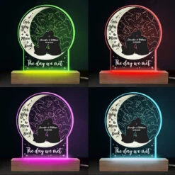 Love You To The Moon And Back - Couple Personalized Custom Shaped 3D LED Light - Gift For Husband Wife, Anniversary -Pawfect House Store THUMB4 98d67556 fe9d 45a8 b17a 204f381501ab