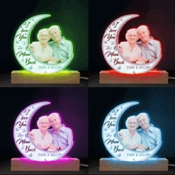 Custom Photo Love You To The Moon And Back - Couple Personalized Custom Shaped 3D LED Light - Upload Photo Gift For Husband Wife, Anniversary -Pawfect House Store THUMB4 9a680323 e876 4b1b 9c40 02941eddc904