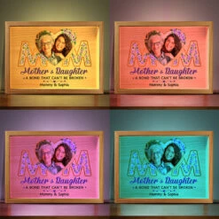 Custom Photo A Bond That Can't Be Broken - Family Personalized Custom Frame Light Box - Gift For Mom -Pawfect House Store THUMB4 c7014f46 0f7c 4578 a005 af8199bd292f