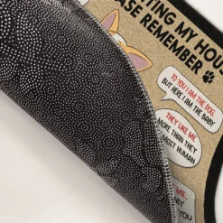 Remember When You're In Da House - Dog Personalized Custom Decorative Mat - Gift For Pet Owners, Pet Lovers -Pawfect House Store THUMB4 c93ed3c6 eb83 4f70 81a3 2647f5172cfc